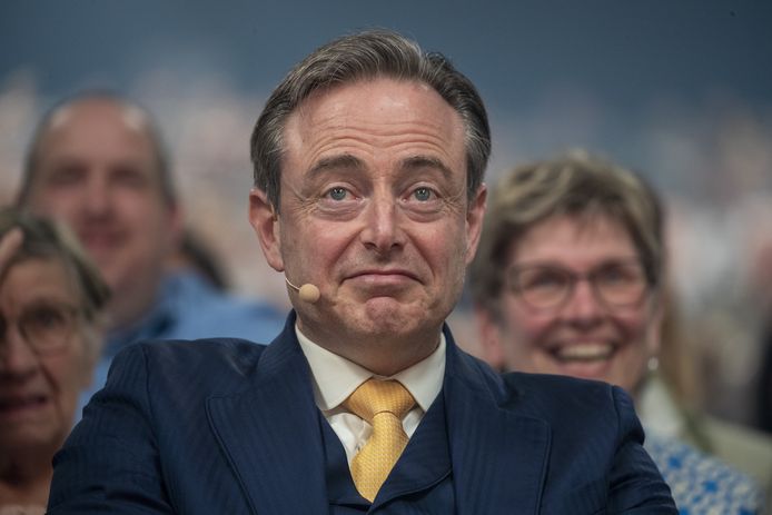 N-VA-voorzitter Bart De Wever tijdens het partijcongres vorig weekend in Antwerpen.