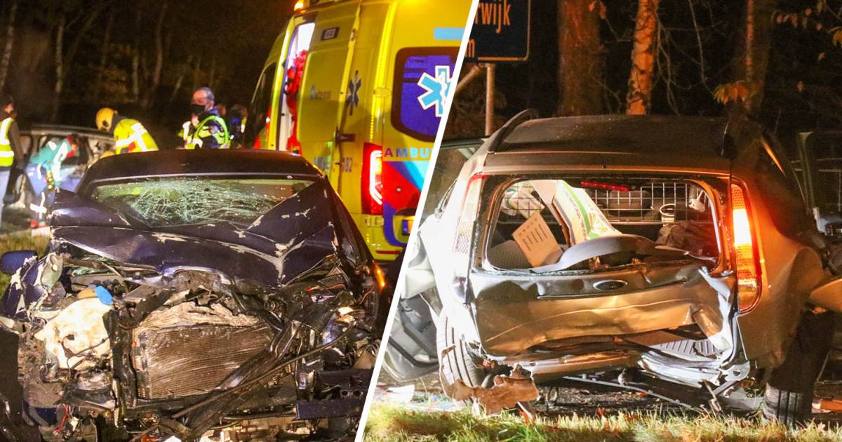 Ravage in Uddel na zwaar ongeluk: gezin naar ziekenhuis gebracht, bestuurder aangehouden.