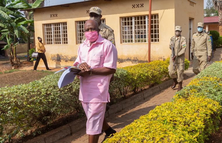 The door of the owner’s cell ‘Hotel Rwanda’ is left ajar