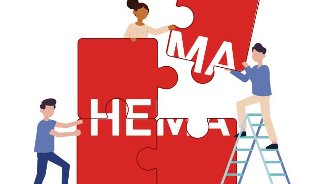 Fans azen op een stukje Hema