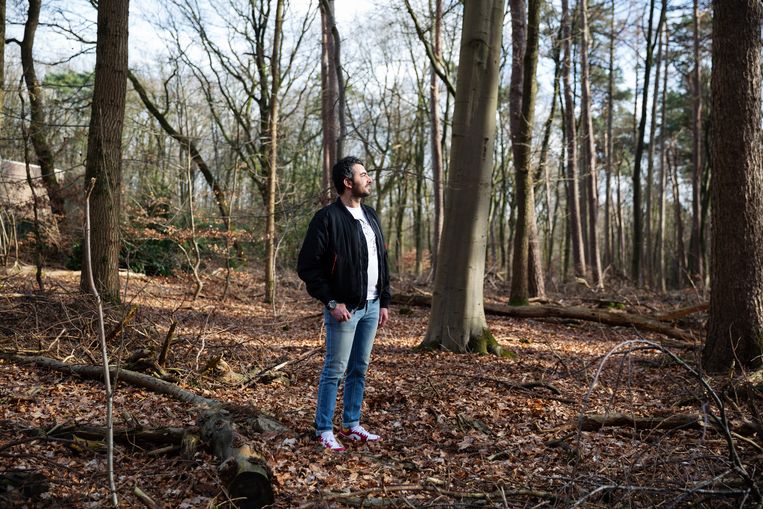 Mustafa Aljaradi: 'Ik kan absoluut niet terug naar Syrië'. Beeld Hanne van der Woude