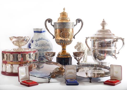De trofeeën en memorabilia van Boris Becker.