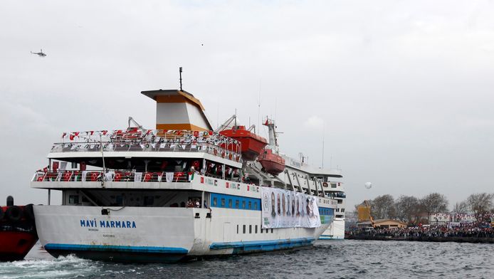 Le Mavi Marmara à son retour à Istabul en décembre 2010.