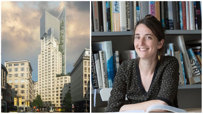 Lisa De Visscher, architect en hoofdredacteur van architectuurmagazine A+, is sceptisch over het nieuwe ontwerp van de Boerentoren.