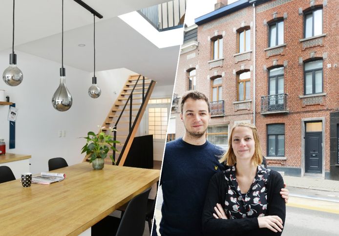 De makelaar schat het gerenoveerde huis van Matthias (32) en Nele (28) een stuk hoger in na de renovatiewerken.