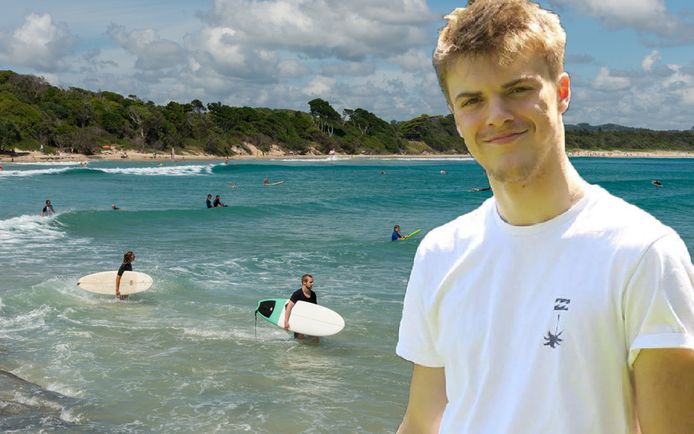 Théo Hayez verdween in mei in Byron Bay, dat erg populair is bij surfers en backpackers.