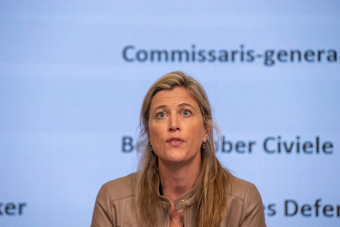 La ministre de l'Intérieur Annelies Verlinden.