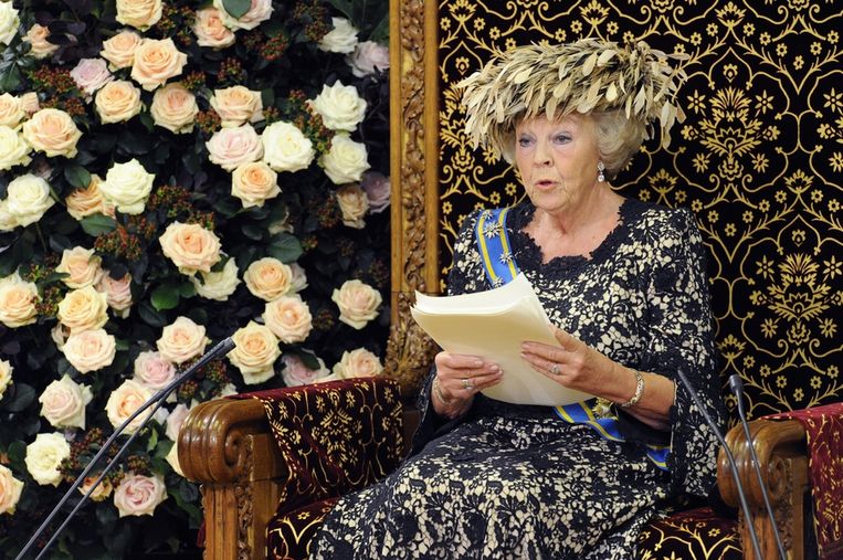 Koningin Beatrix op Prinsjesdag.  Beeld ANP