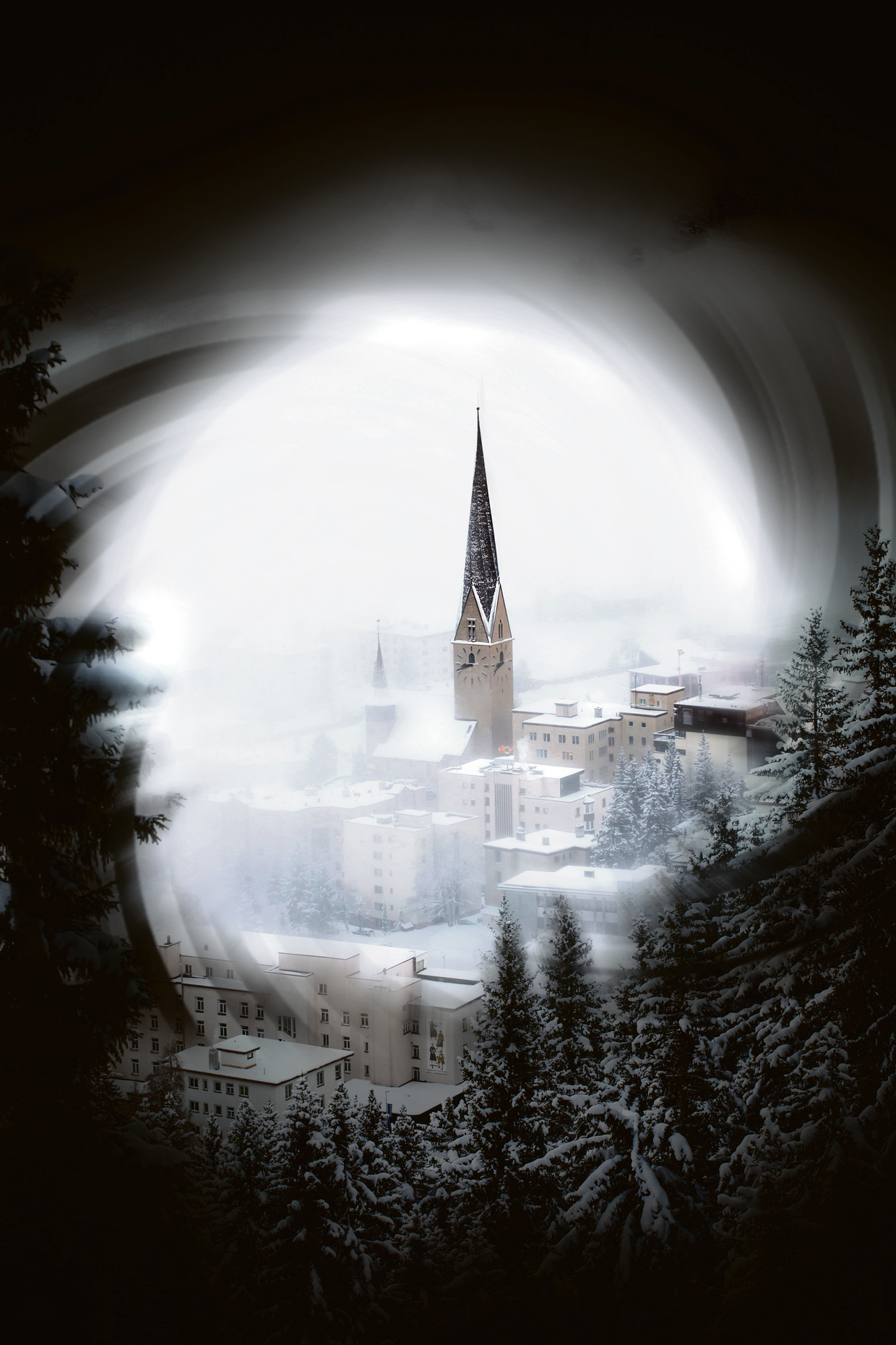 Davos Beeld Getty; bewerking de Volkskrant