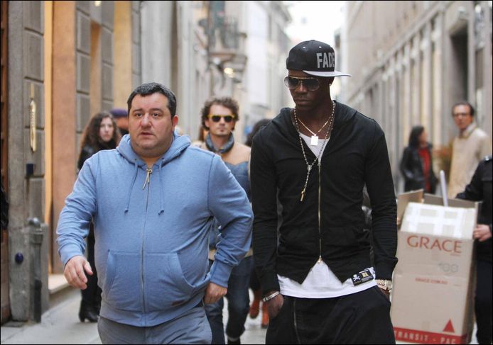 Mino Raiola met Mario Balotelli.