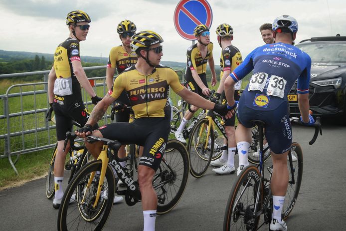 Dylan Groenewegen en Fabio Jakobsen.