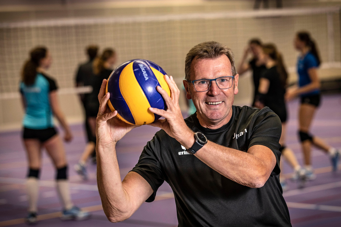 Johan Booyink, volleybaltrainer Devoko.
