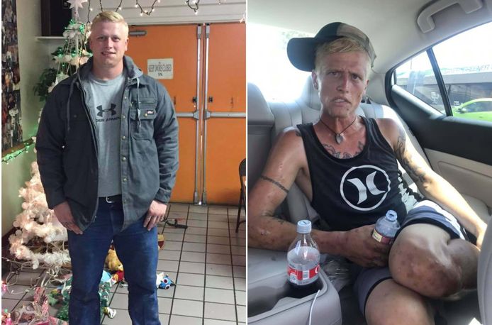 De tweede foto van Cody Bishop werd zeven maanden later gemaakt. De transformatie die hij onderging is schrikwekkend.