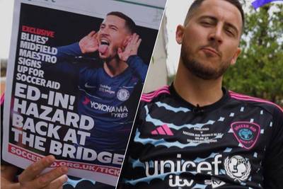 Eden Hazard maakt in juni rentree op Stamford Bridge voor goede doel, en grapt: “Ik wil niet op Peppa Pig lijken”