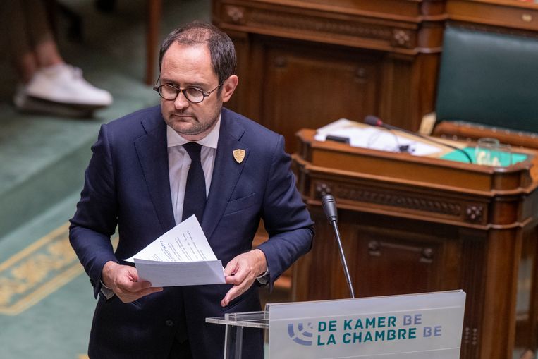 Minister van Justitie Vincent Van Quickenborne (Open Vld). Beeld BELGA