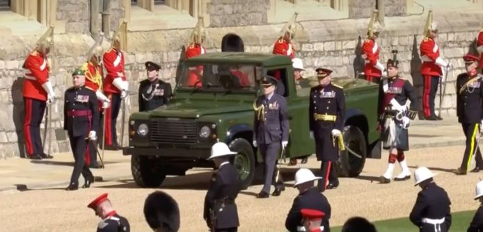 De Land Rover voor prins Philip.