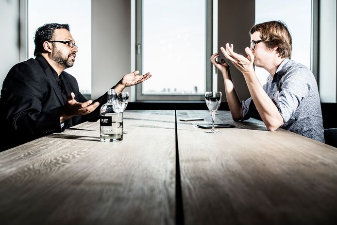 Ali Rivzi en Maarten Boudry.