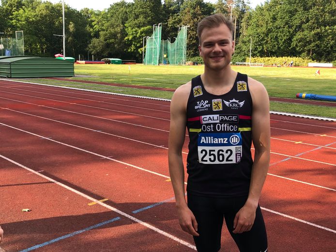 Dries Vergaelen eindigde in een indoormeeting in Gent als zesde op de 60m.