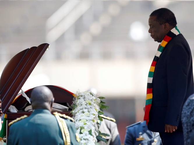Vooral regeringsleiders, weinig Zimbabwanen op begrafenis Mugabe