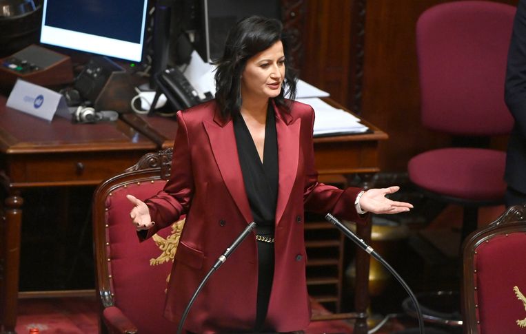 Senaatsvoorzitter Stephanie D’Hose: ‘Door zuinig te zijn probeer ik elk jaar een paar miljoen van onze dotatie van 40 miljoen euro terug te storten.’
 Beeld Photo News