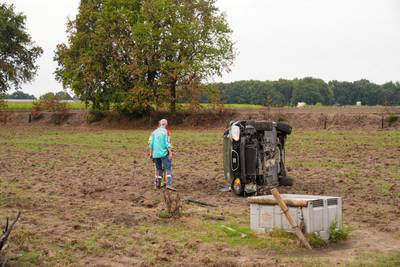 Gecrashte automobilist in Bakel heeft engeltje op schouder