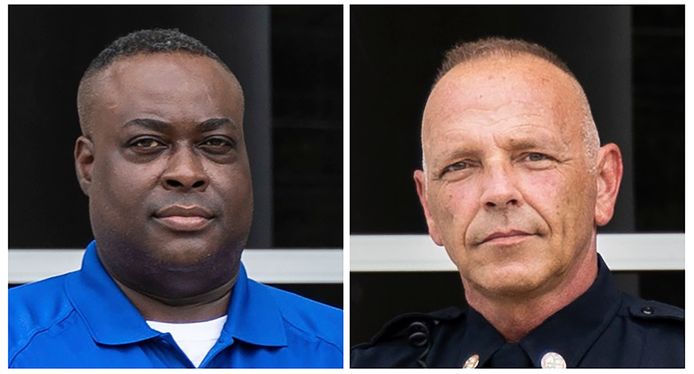Le mardi 1er février 2022, un tireur a abattu les deux agents du campus de Bridgewater College.
J.J Jefferson, à gauche, et l'agent de police du campus John Painter.