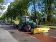 Op diverse wegen in Apeldoorn kwam je zaterdag strooiwagens tegen.