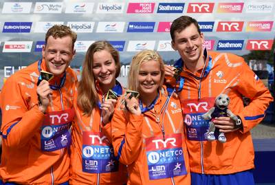 EK-goud voor openwaterzwemmers op gemengde estafette