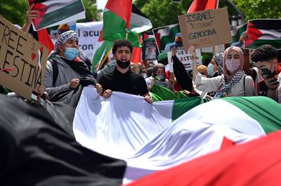 Parijs laat winkels sluiten vanwege verboden pro-Palestijnse mars