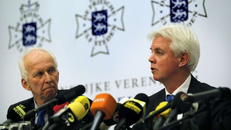 Volgens Wiebe Wieling, voorzitter van de Vereniging De Friesche Elf Steden, is er vandaag veel ijs verloren gegaan. Beeld AFP