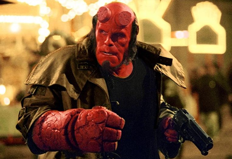 Ron Perlman in Hellboy. Beeld 