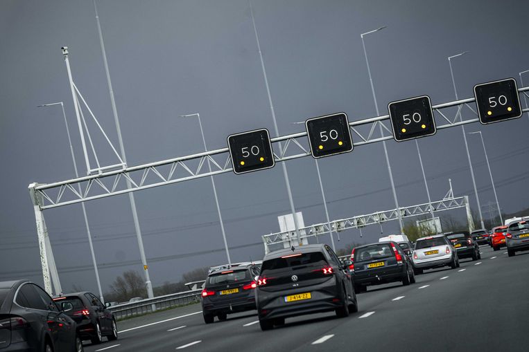 Avondspits op de A4. Beeld ANP