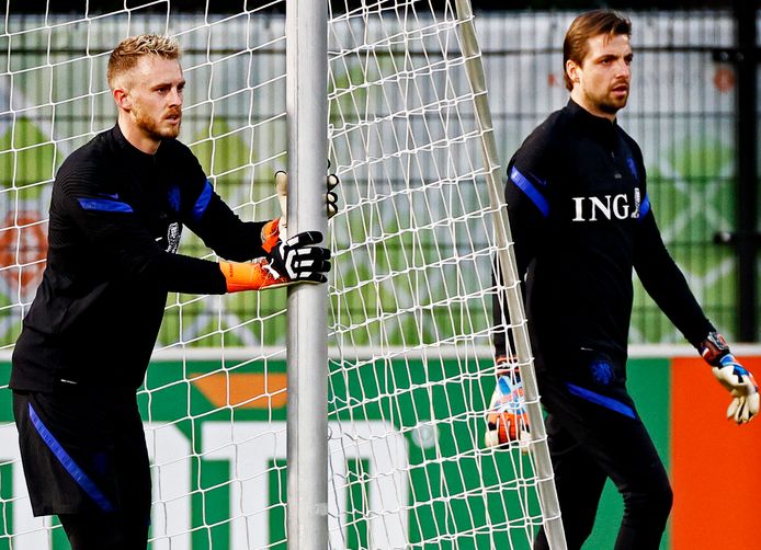 Mark Flekken en Tim Krul.