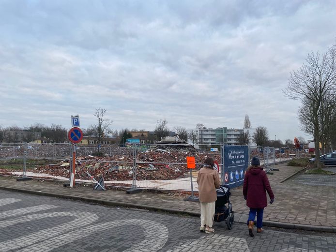De Sint-Bernadettewijk is bijna volledig gesloopt.