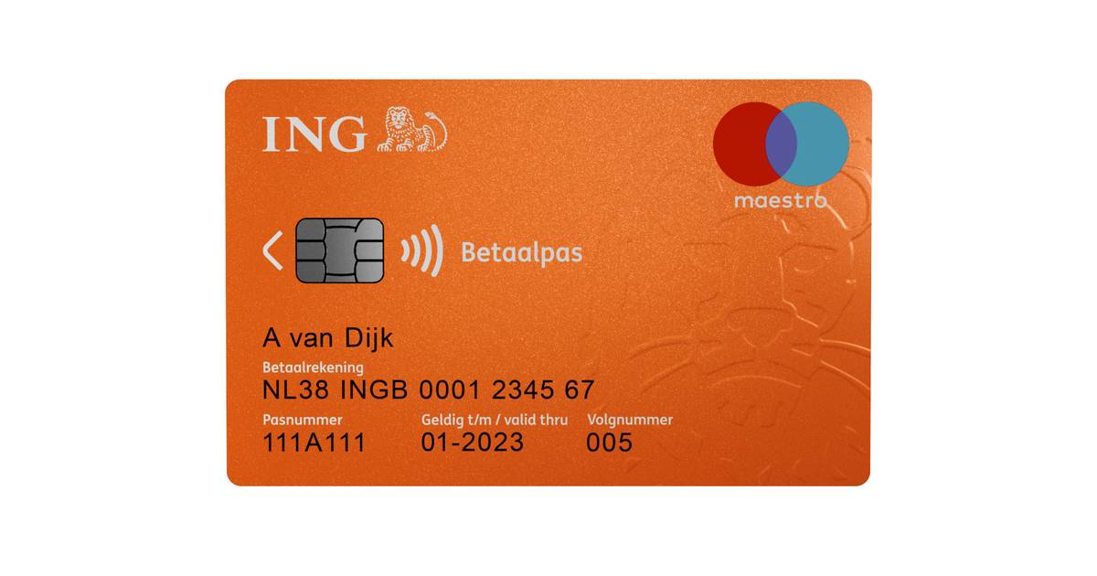 Behandeling Vijftig Blootstellen Nieuwe pinpas en creditcard voor 8 miljoen ING-klanten | Economie | AD.nl