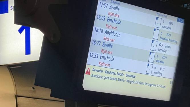 Treinen tussen Almelo en Hengelo rijden weer na urenlange afsluiting van spoor