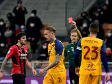 Karsdorp ziet rood bij nederlaag Roma tegen Milan