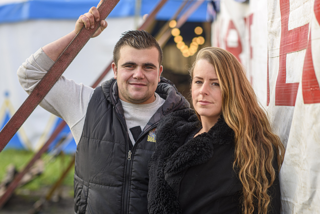 Steffie Rutten en haar man Dennis Bossle.