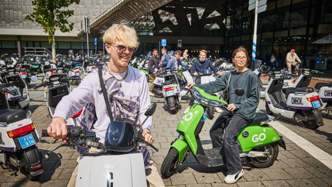 Daarom zijn deelscooters niet meer weg te denken uit Rotterdam: ‘Overal tussendoor en nooit in de file’