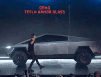 Is dit dé video van 2019? Fail: 'gewapend glas' van nieuwe Tesla aan diggelen