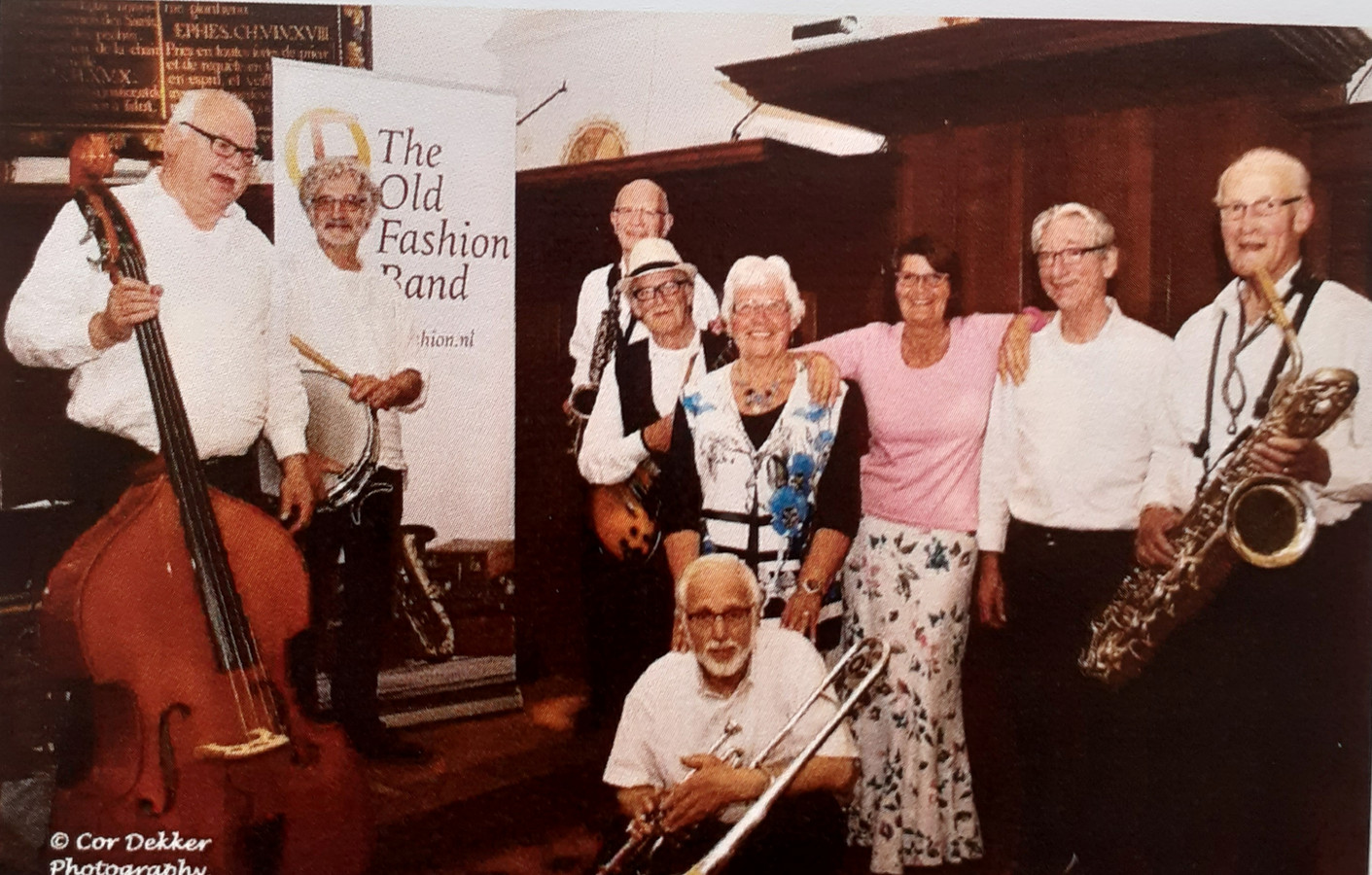 The Old Fashion Band met Riet Ansems als stralend middelpunt.