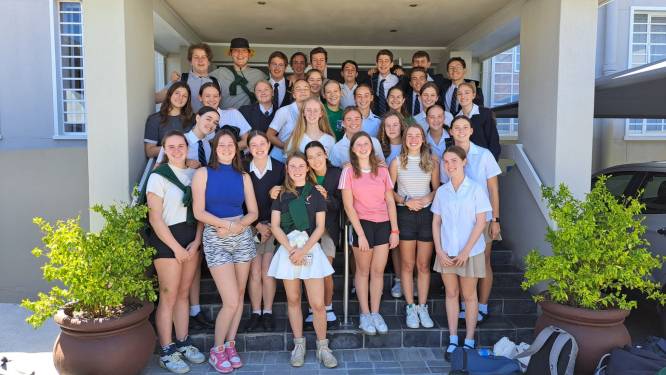 Guldensporencollege Kaai verwelkomt leerlingen uit Kaapstad