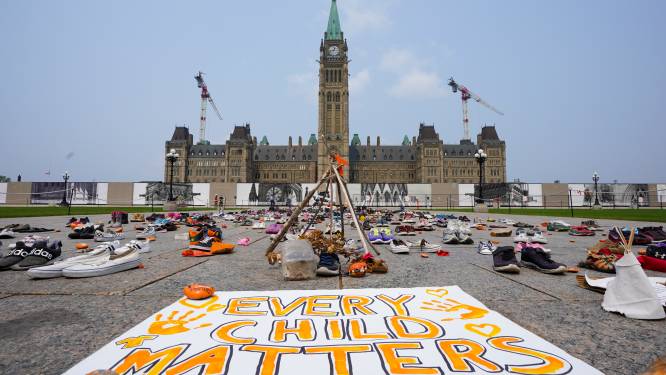 Demonstranten eisen onderzoek naar inheemse internaten Canada