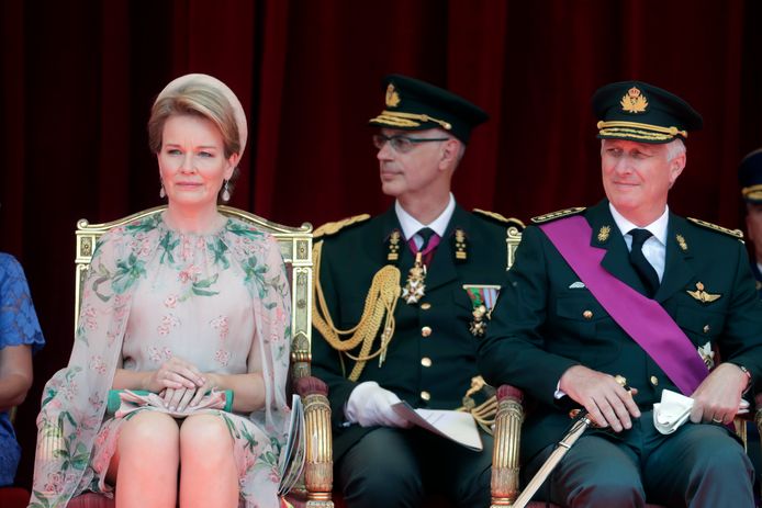 Le roi Philippe et la reine Mathilde.