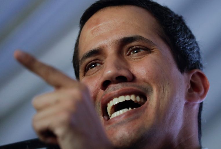 Oppositieleider en Kamervoorzitter Juan Guaidó  Beeld AP