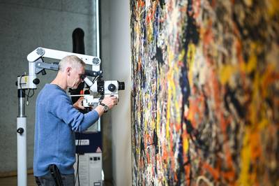 Onbekend werk van kunstschilder Jackson Pollock ontdekt tijdens politie-inval in Bulgarije