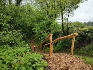 Steile helling van wandelweg 78 kreeg een trap