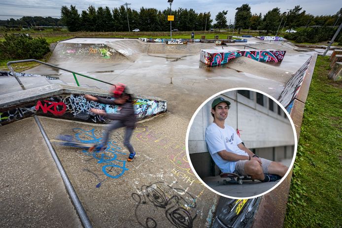 Zutphens bekendste skater Douwe Macaré is blij met de opknapbeurt die skatebaan Canyon in Zutphen krijgt. ,,Het is nu vergane glorie.’’