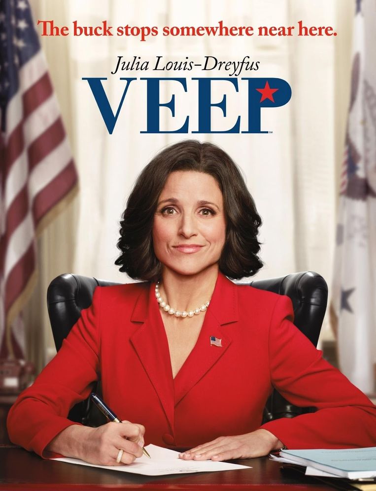 Julia Louis-Dreyfus als de Amerikaanse president Selina Meyer in Veep. Beeld HBO