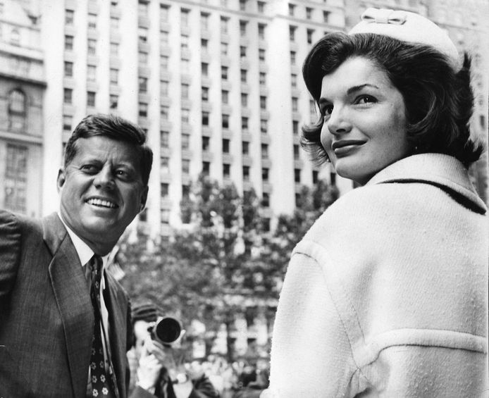 John F. Kennedy en Jacqueline Bouvier.